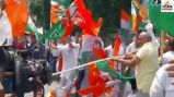 bjp congress workers clash