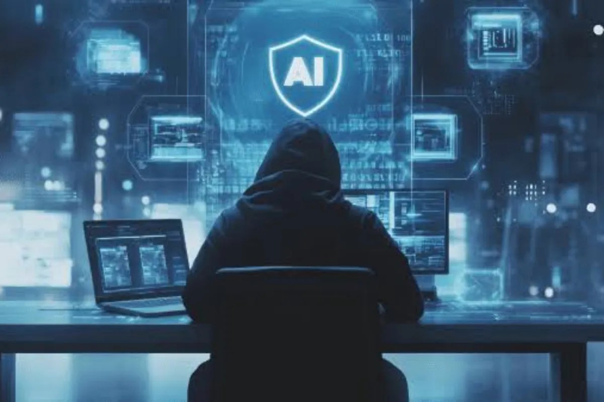 Hacker using AI