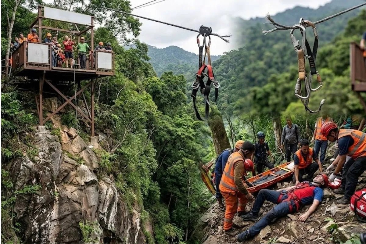 Dandeli zipline accident