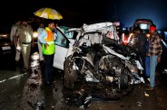 XUV crashes into truck on NH-30
