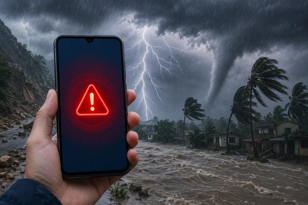 weather alert on mobile