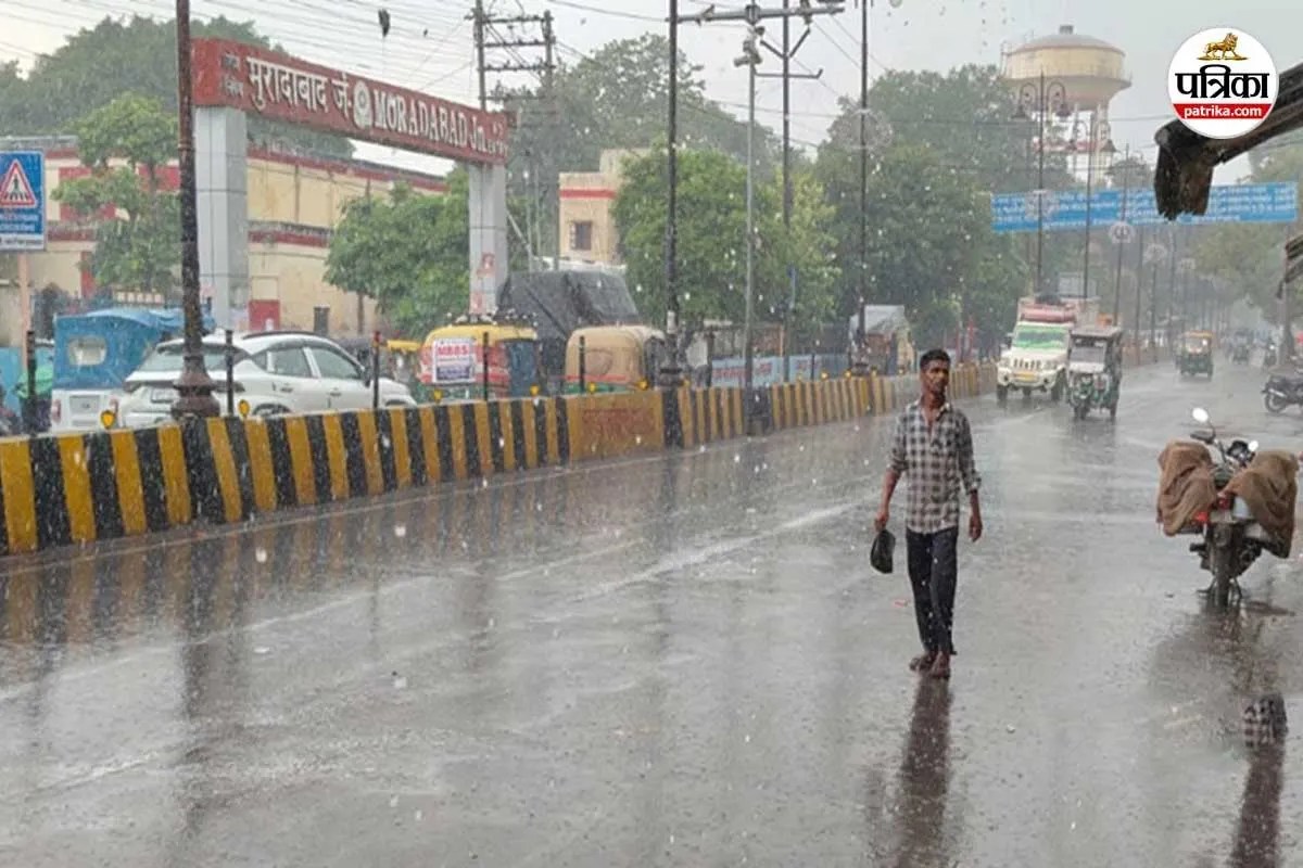 moradabad weather heavy rain update waterlogging july 2026