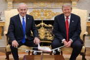 Benjamin Netanyahu meets Donald Trump