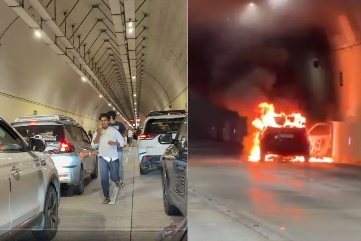 Car Fire in Mumbai, Mumbai Tunnel Accident