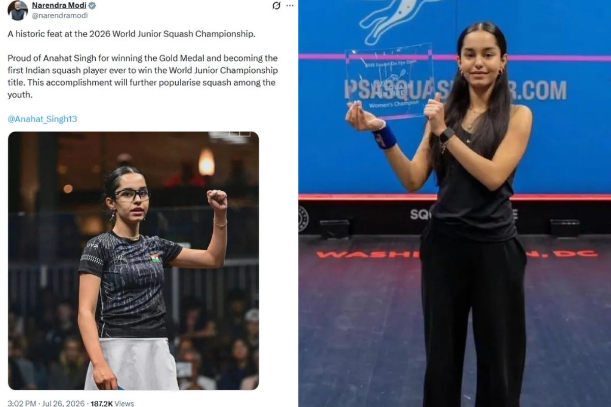 Anahat Singh squash, World Junior Squash Championship 2026, PM Modi tweet