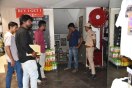Nagaur: Inspecting the clothing showroom of a reputed company located at Kile Ki Dhal.