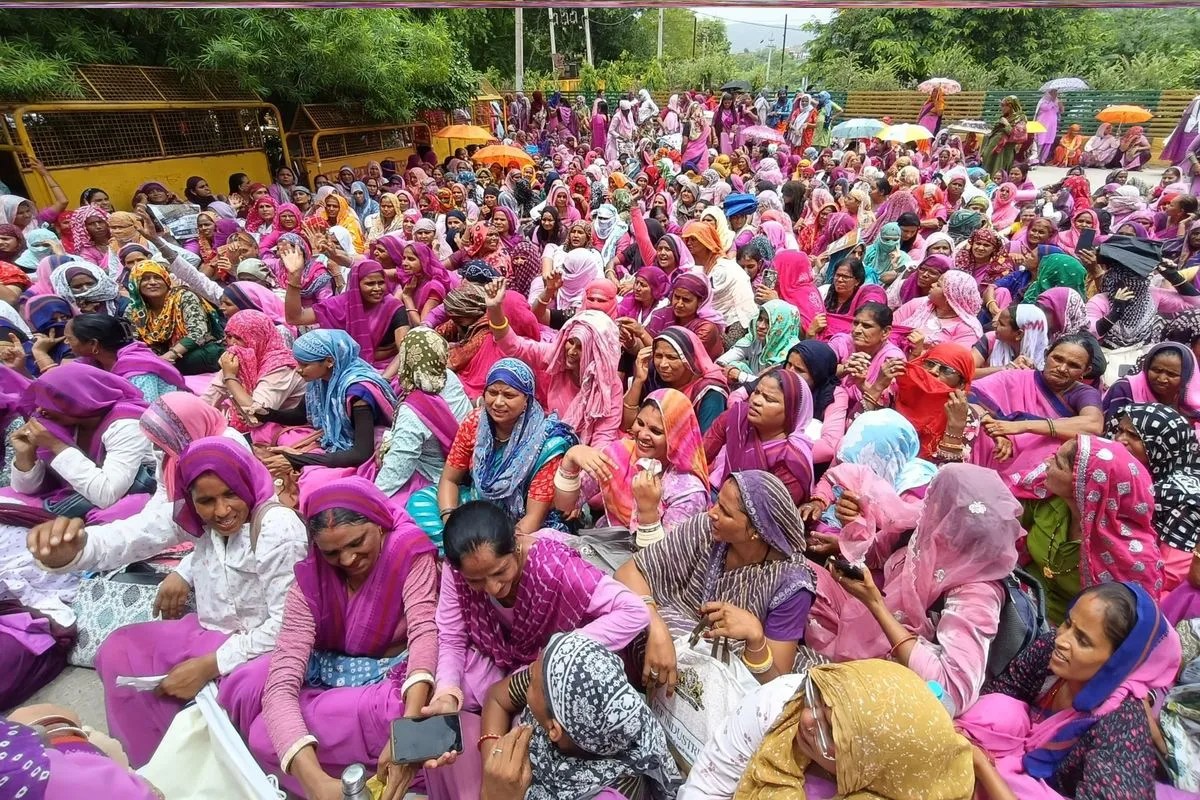Alwar Anganwadi Protest