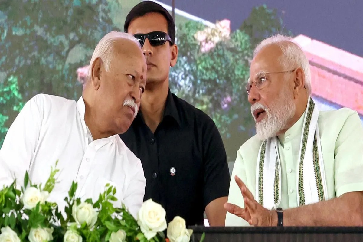 Mohan Bhagwat and PM Narendra Modi