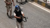 policeman ak47 firing