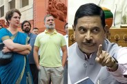 Priyanka Gandhi and Prahlad Joshi political row.