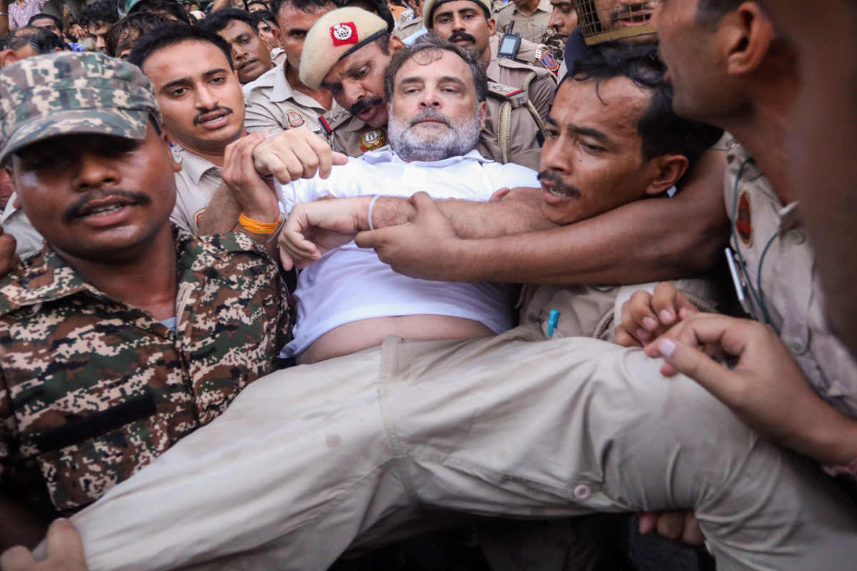 Rahul gandhi sit in, rahul gandhi in custody