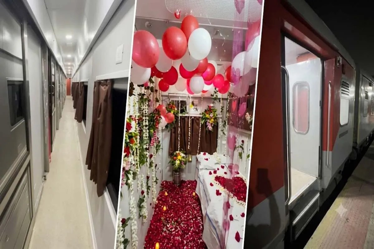first ac cabin viral video couple celebrated auspicious day noida