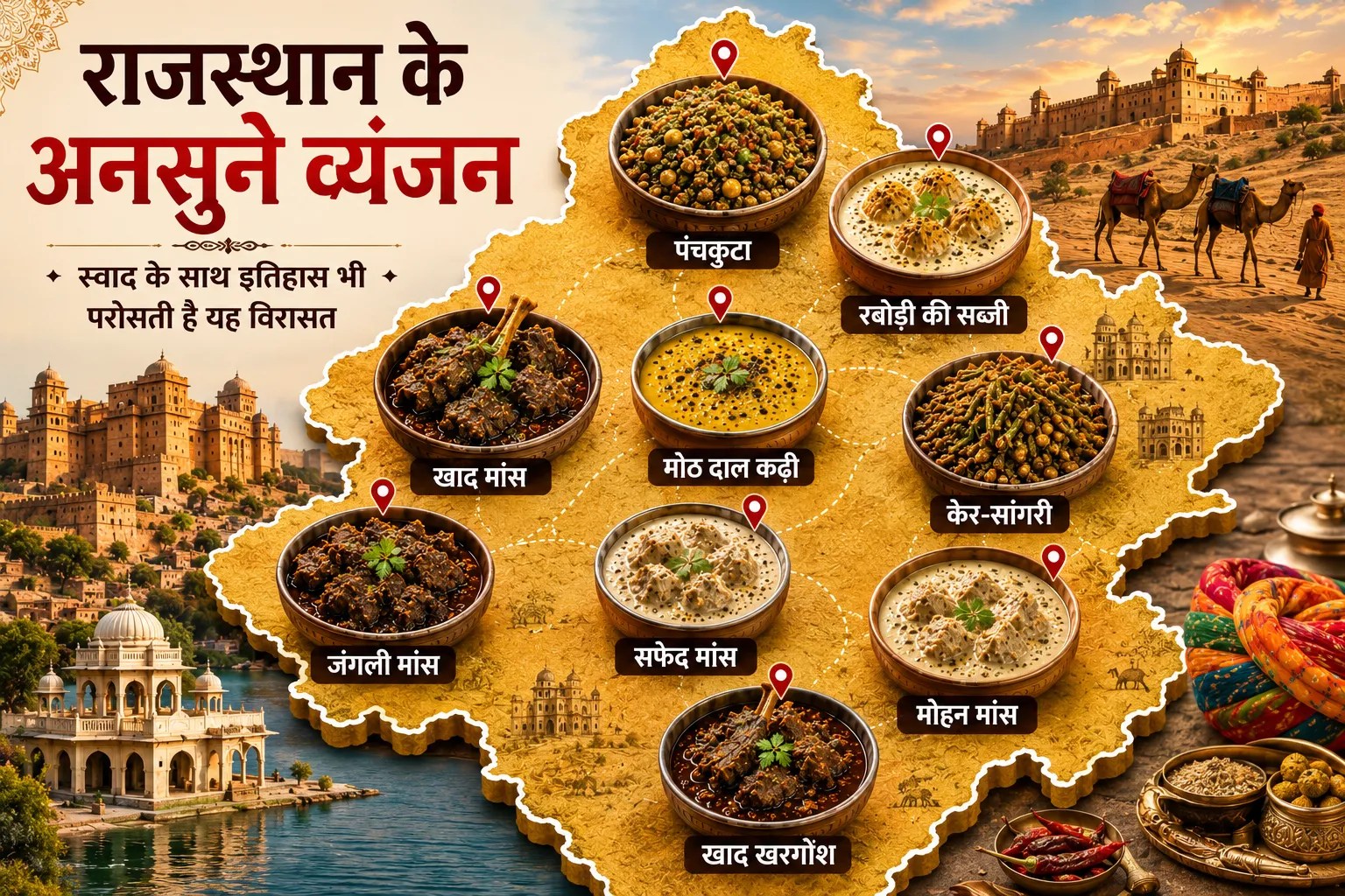 rajasthan foods picture famous dish