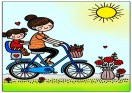 Mother-Daughter Bond, Bicycle Ride,