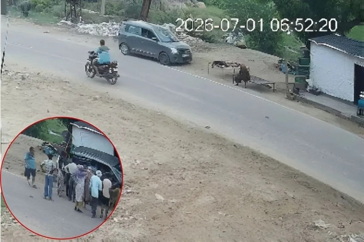 Accident on Bharatpur Nagar Road