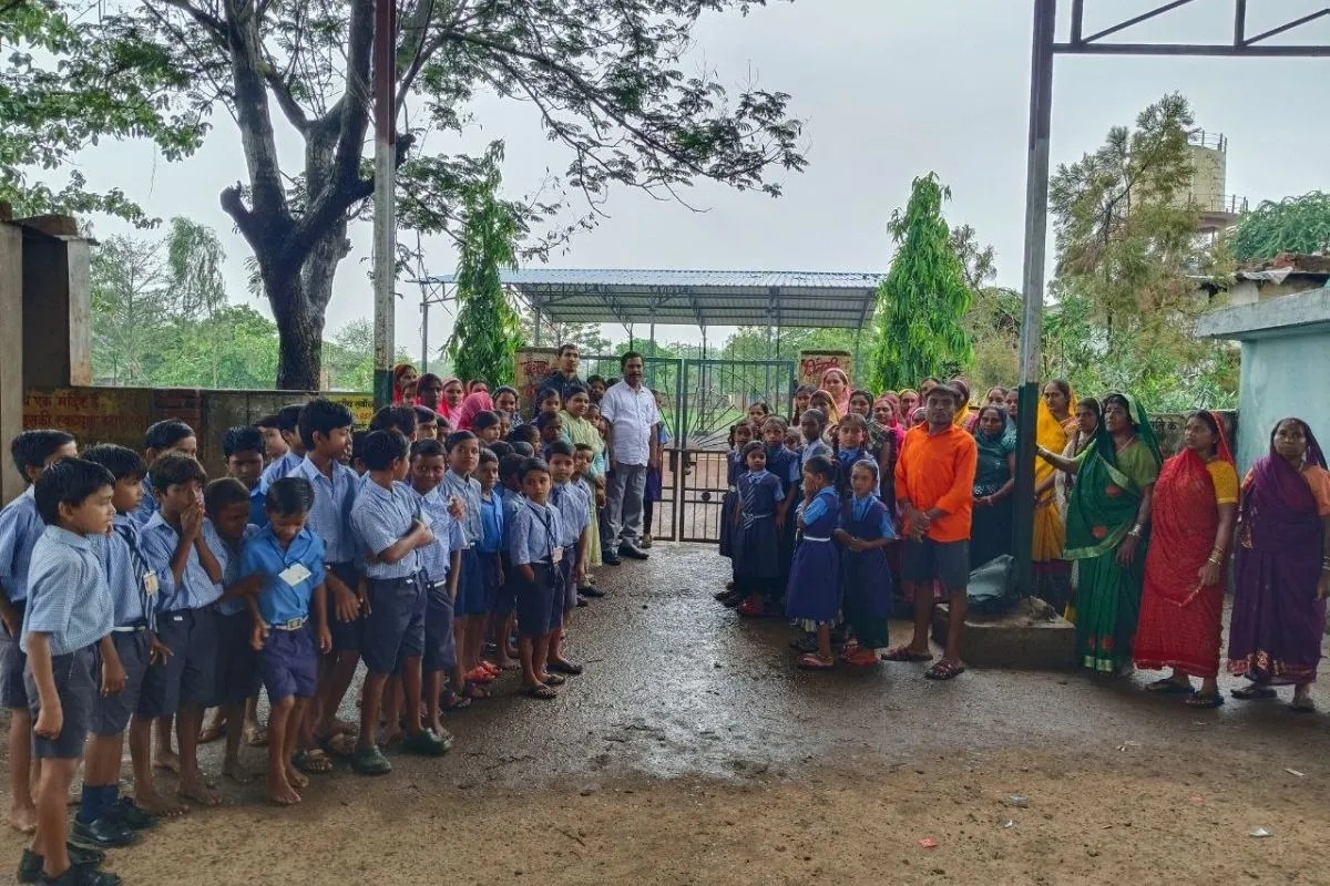 School Lock Protest