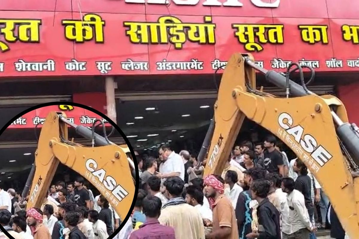 Bulldozer Action in Raipur