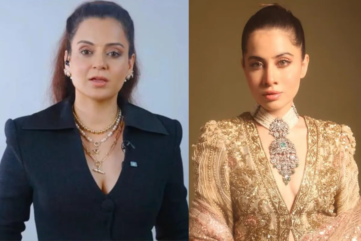 uorfi javed and kangana ranaut (this photo from x:@DeccanHerald)