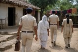woman and police Image