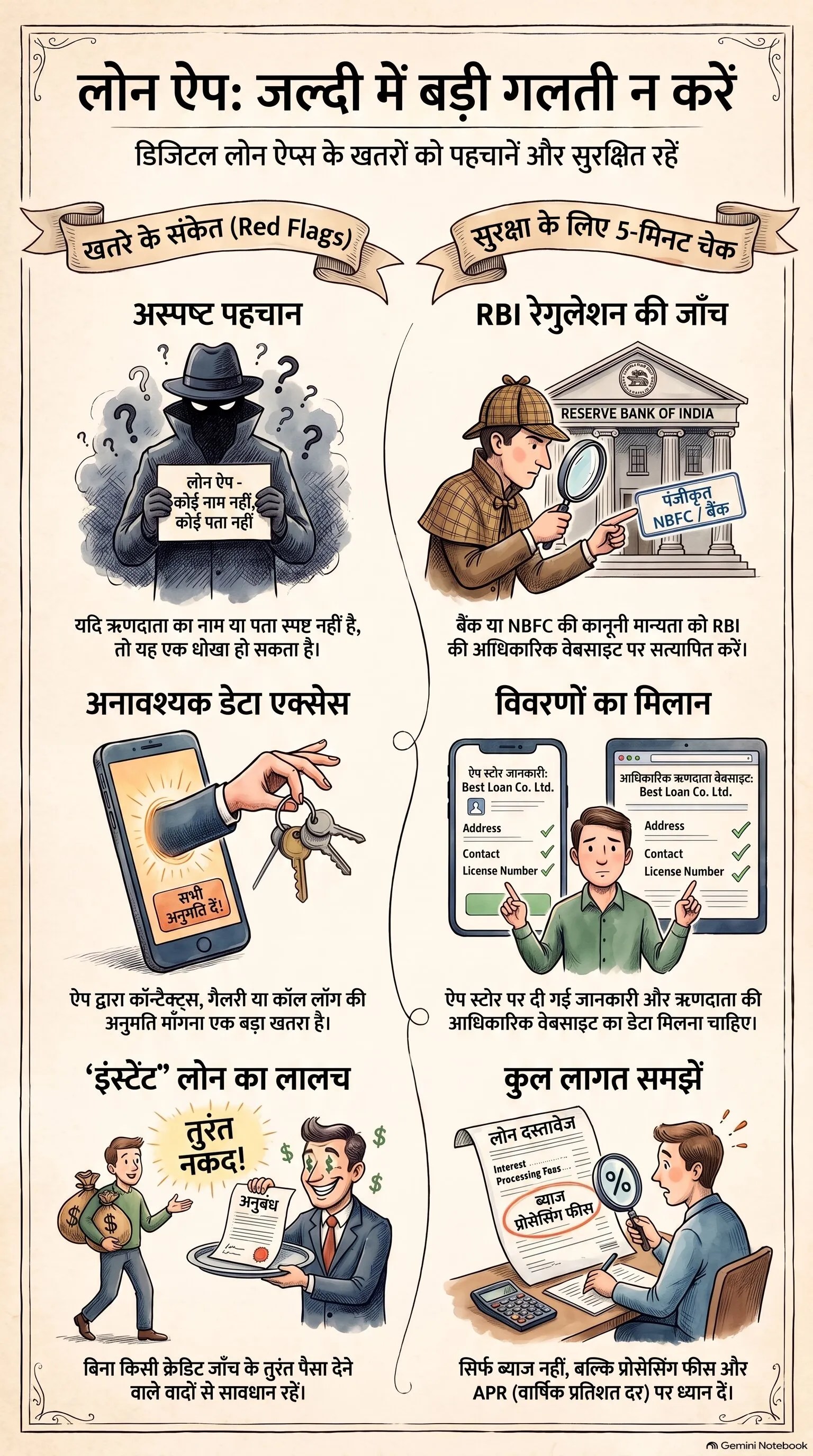 Fake Loan App Method of identification