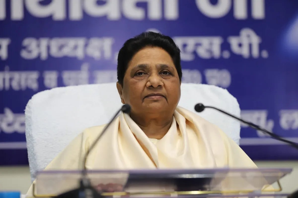 छात्रों और Gen-Z के आंदोलनों को लेकर बयान देतीं बसपा प्रमुख मायावती (फोटो सोर्स : भाषा संवाद WhatsApp News Group)