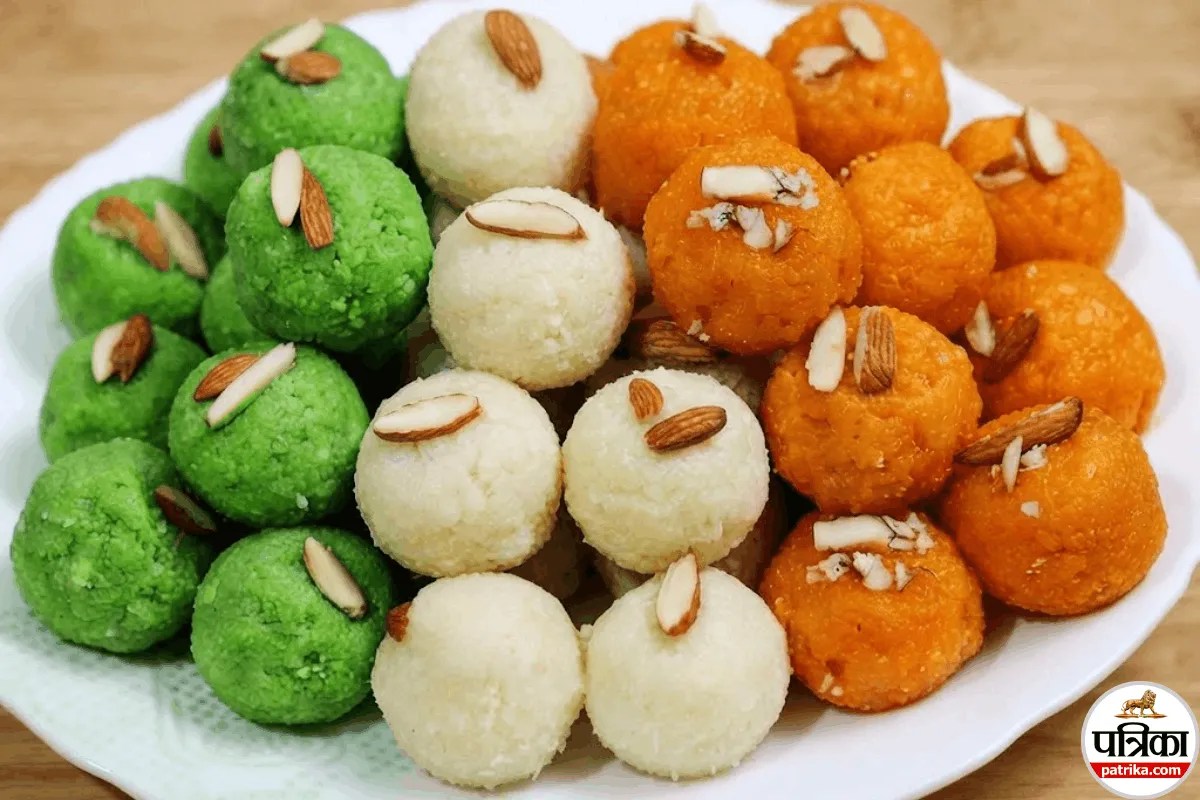 Boondi Ladoo Recipe, Tricolor Coconut Ladoo