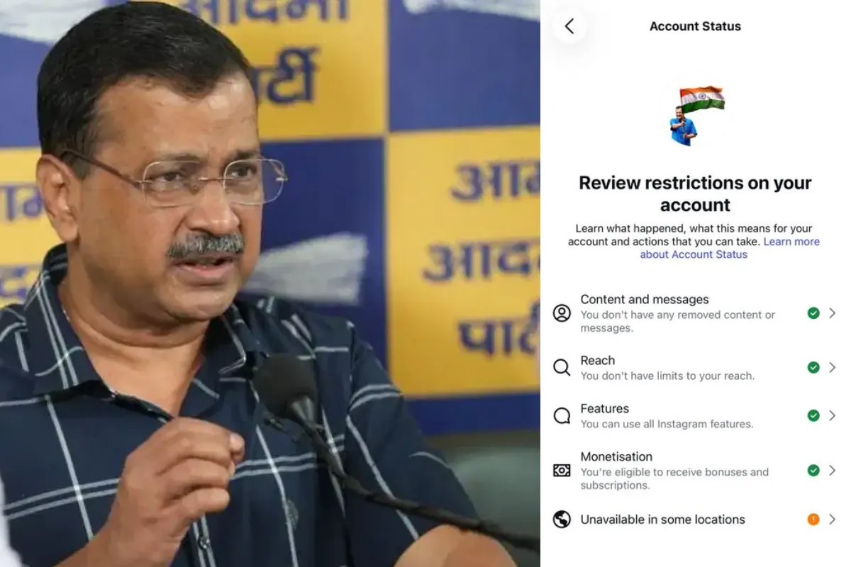 Arvind Kejriwal Meta Account Ban Updates