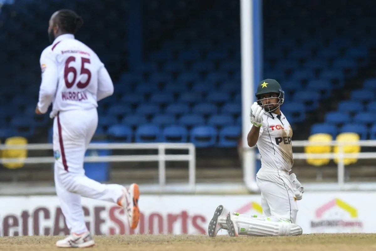 Babar Azam Test Record, Babar Azam run out, WI vs PAK.