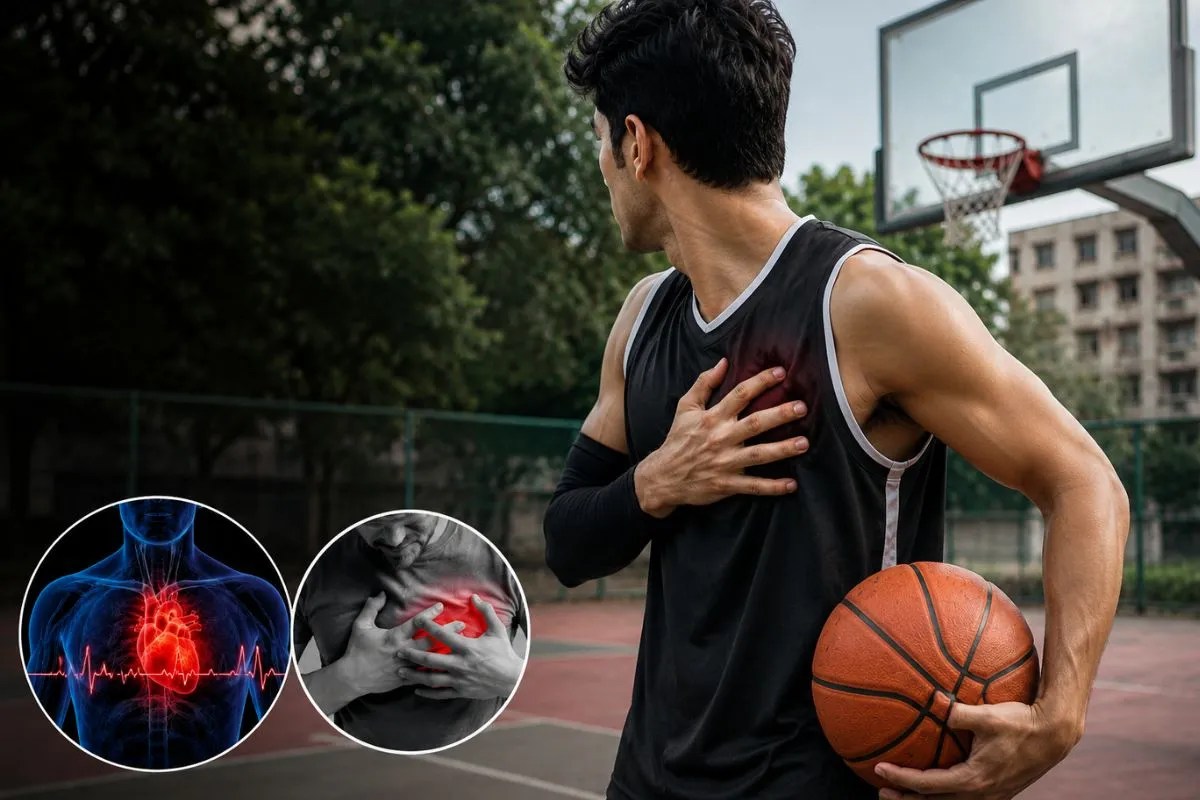 Basketball Player heart attack
