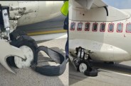 Bilasa Aircraft Tyre Burst