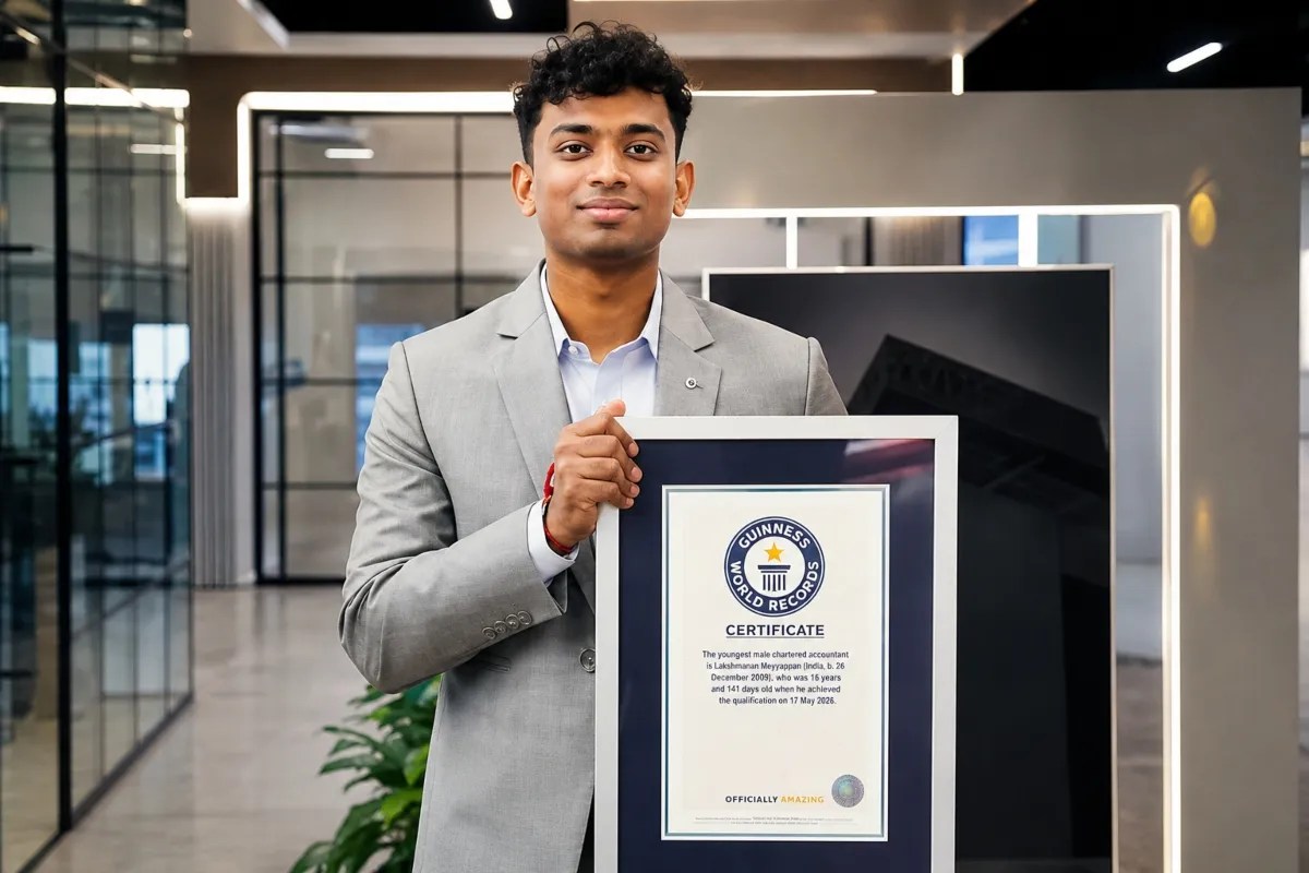 Lakshmanan Meyyappan, Youngest Chartered Accountant, Guinness World Records,