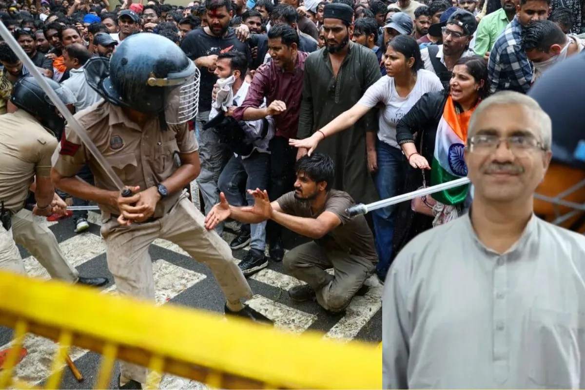CJP Protest RSS leader Atul Limaye