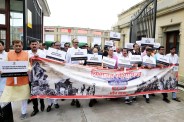 लखनऊ में बोले सीएम योगी, विभाजन की त्रासदी से सबक लेकर राष्ट्र को रखना होगा एकजुट (फोटो सोर्स : Ritesh Singh )