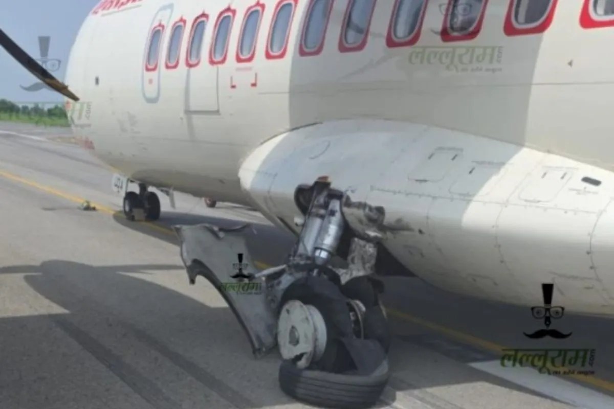 Alliance Air Tyre Burst