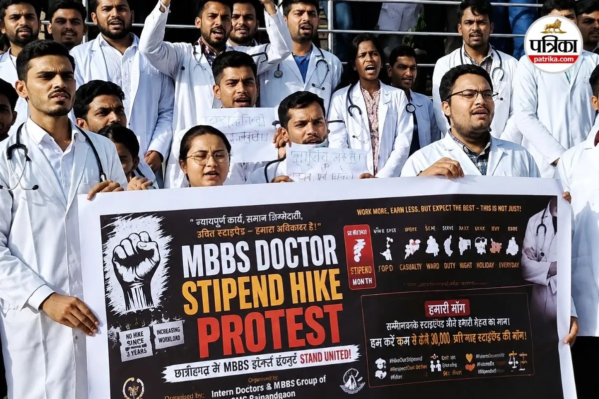 Chhattisgarh Intern Doctors Protest