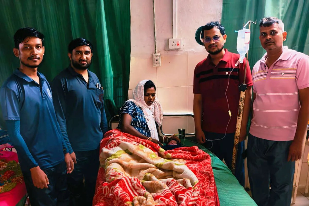 Childbirth on train