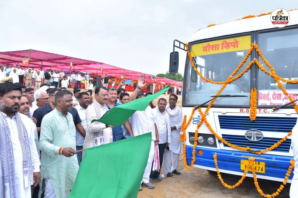 Rajasthan Deputy CM Bandikui give development works gift Khatushyamji bus