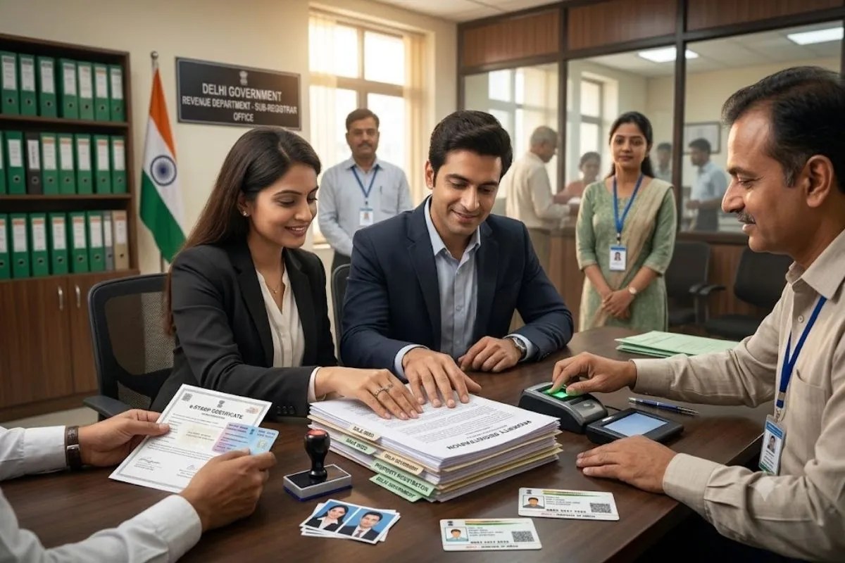 Delhi property registration process