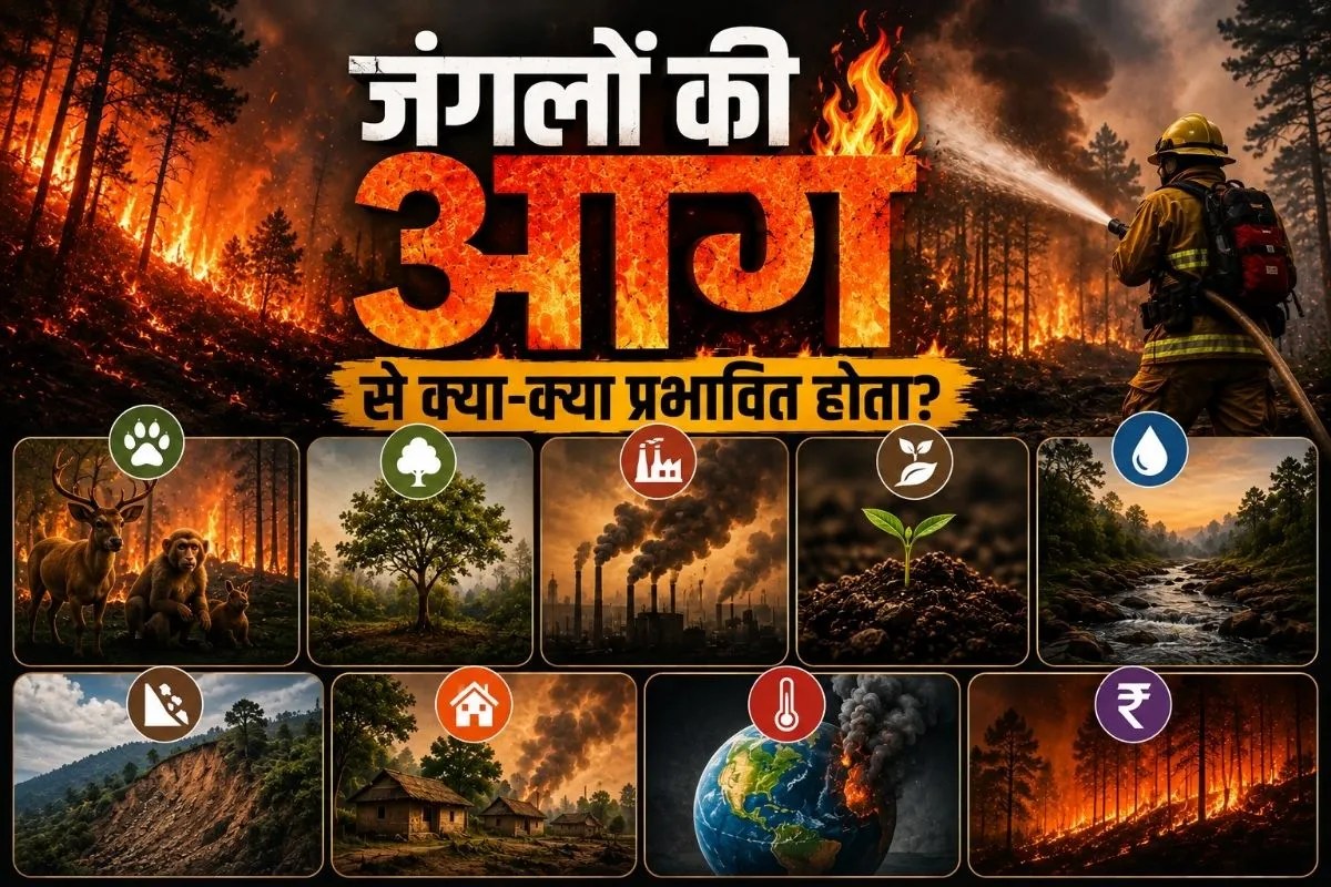 जंगलों की आग कैसे लगती है?