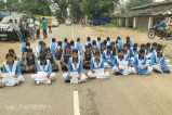 Girl student protest to remove hostel superintendent