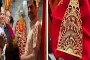 Gold crown offered in Lamgaon Hanuman Temple