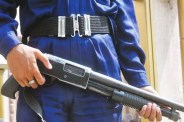 Guard beaten school bus driver