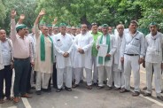 प्रदर्शन करते भारतीय किसान यूनियन, फोटो सोर्स- पत्रिका