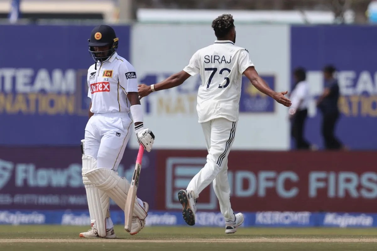 IND vs SL 1st Test Day 3, Mohammed Siraj, Nishan Fernando,
