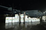 India's 4th relief flight arrives in Nepal with rescue equipment.
