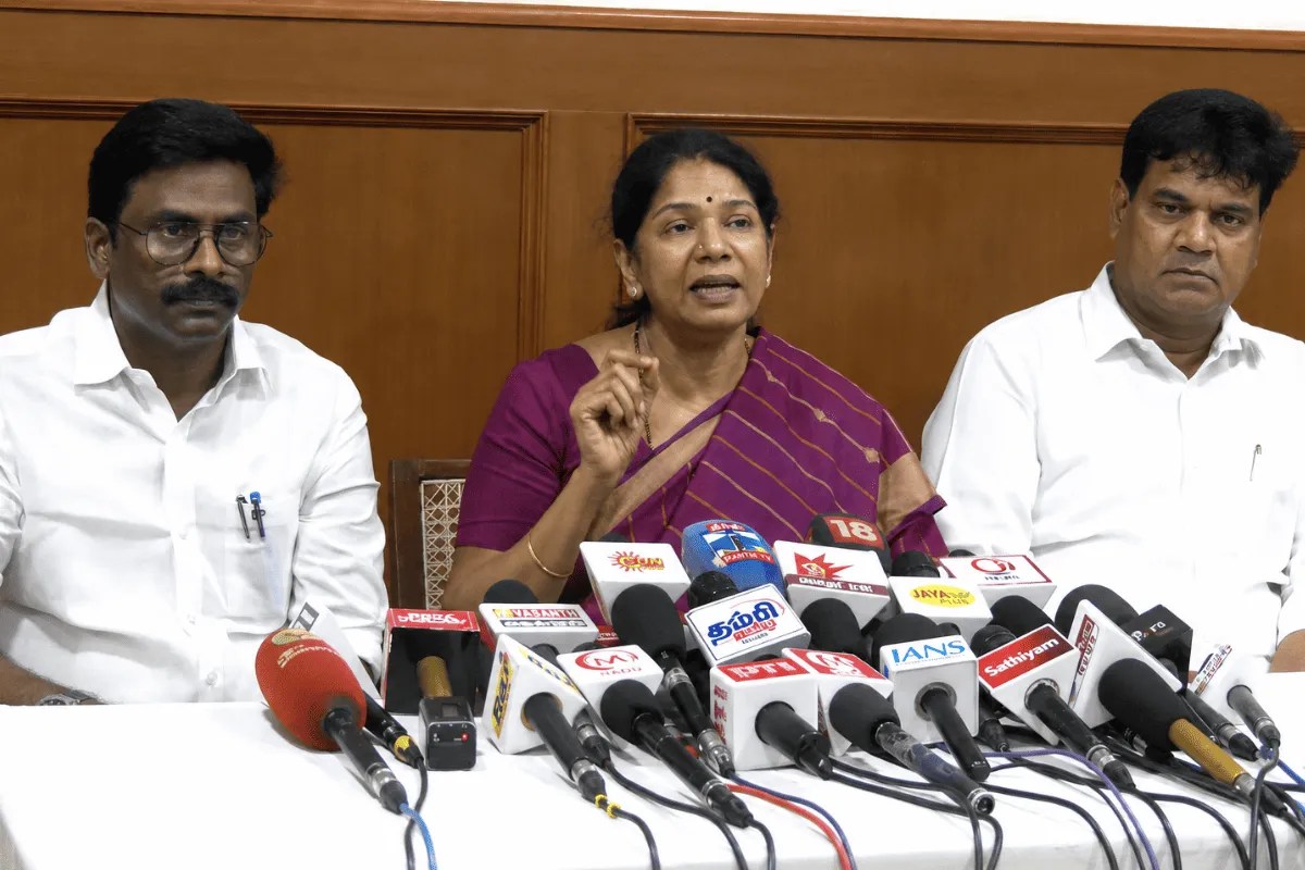 Kanimozhi, DMK, Delimitation, Delimitation Bill 2026, Tamil Nadu Delimitation, DMK on Delimitation, Kanimozhi Statement,