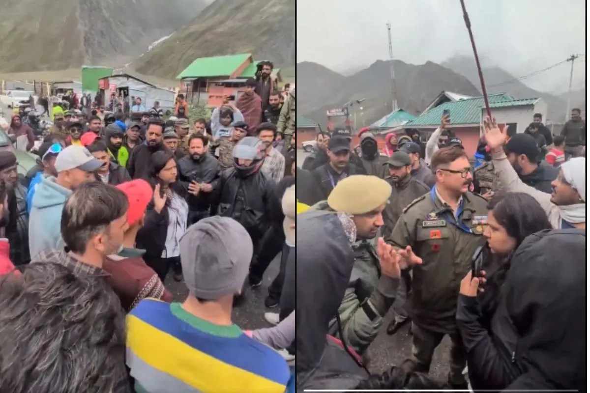 Kargil Minamarg check post viral girl