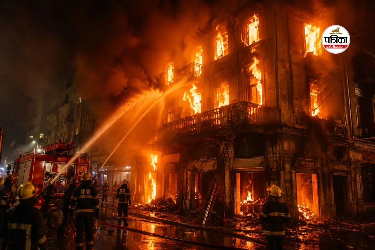 Massive Fire Erupts at Kolkata Hotel