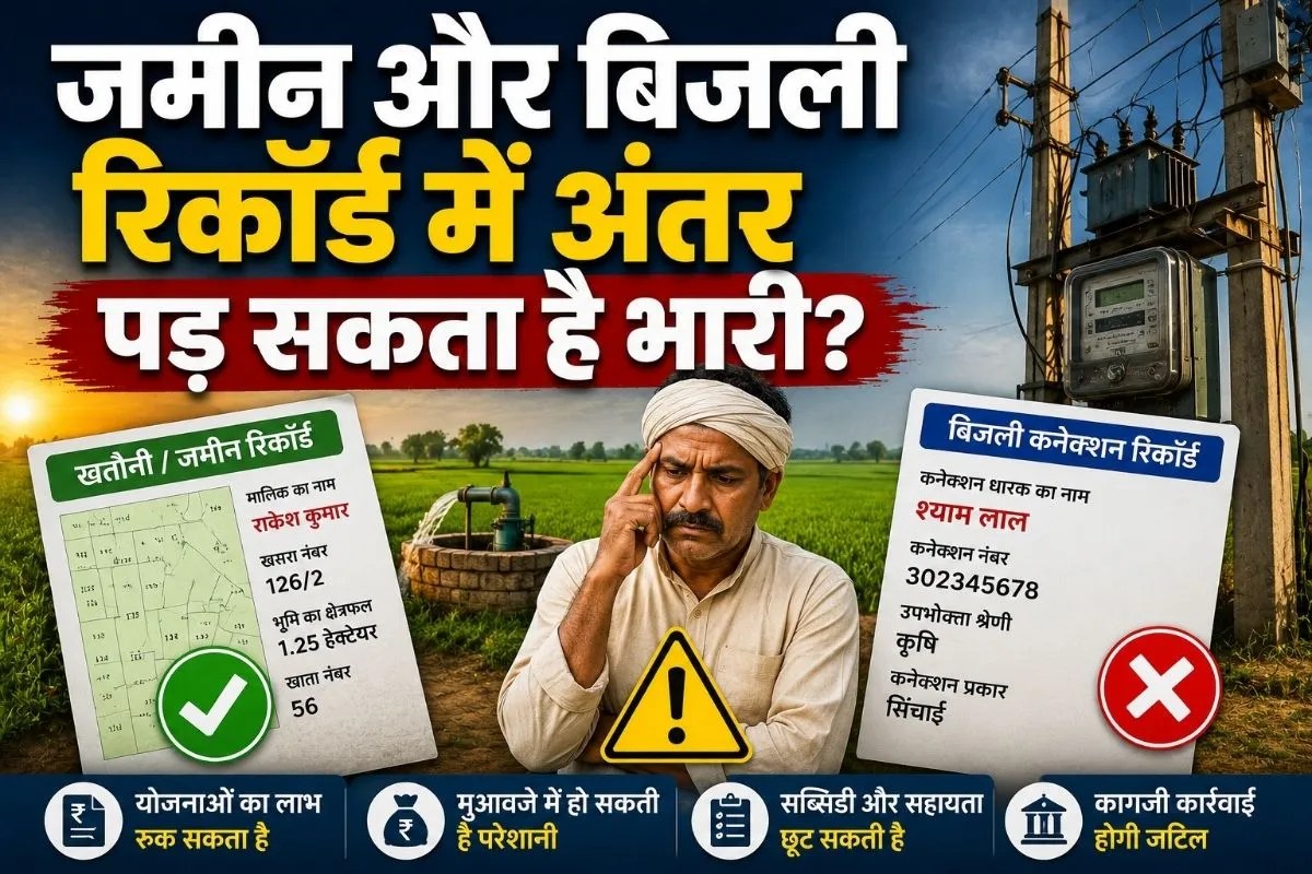 खेत का बिजली कनेक्शन ट्रांसफर