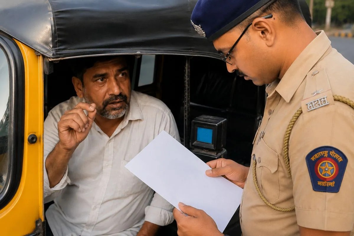 Marathi language test auto taxi drivers